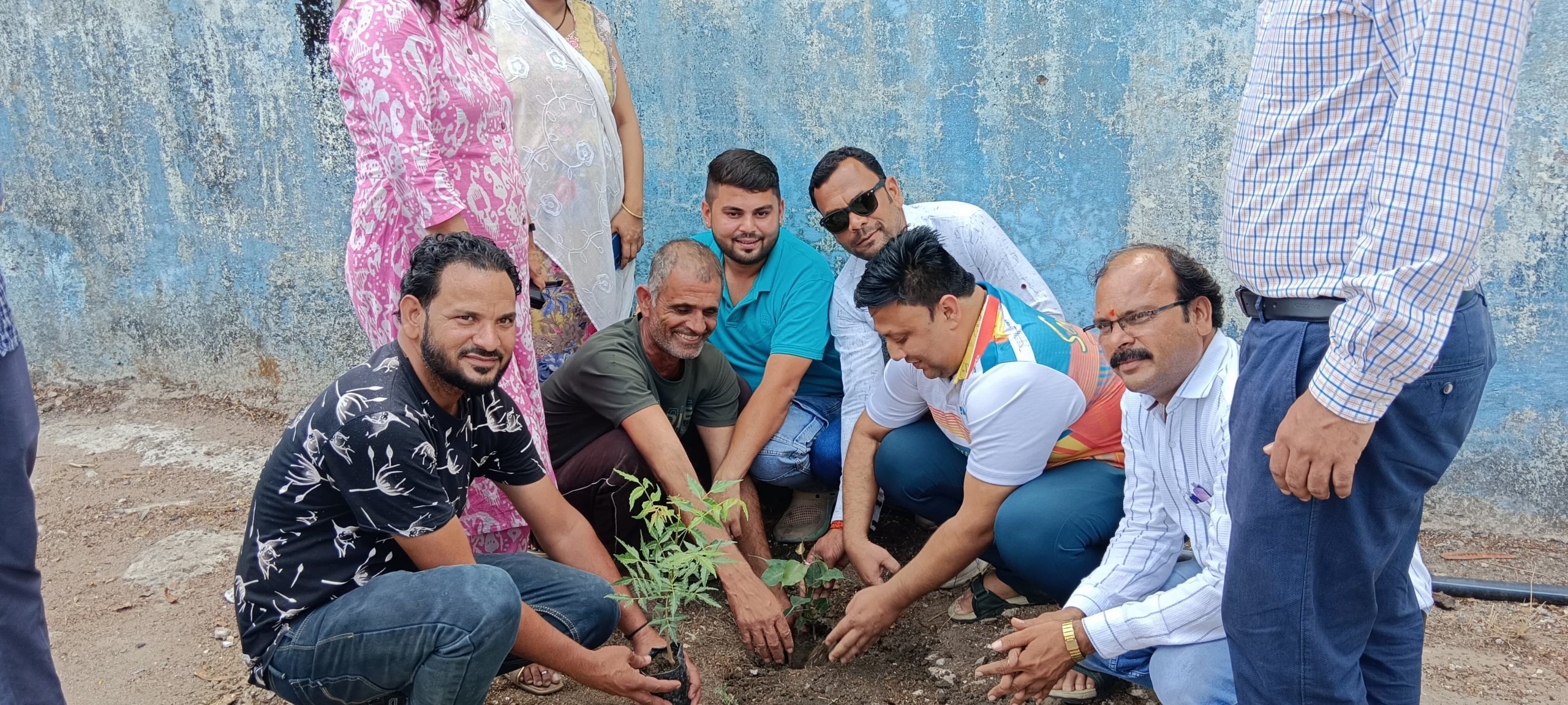शासकीय महाविद्यालय शाहपुर में किया गया वृक्षारोपण